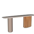 Nordic log style several porch cases several Nordic wall side tables 3d model