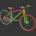 Yellow Mountain Bike Featuring Large Tires Black Seat and Sleek Design