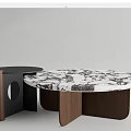 Cattelan round coffee table 3d model