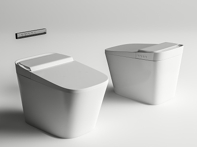 Intelligent toilet 3d model