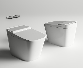 Intelligent toilet 3d model