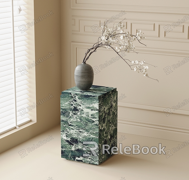 Modern Vase Flower Art model