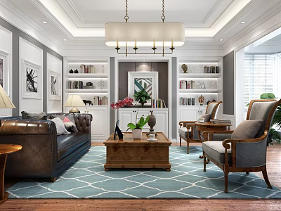 American Reception Room 3d model