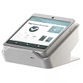 Commercial Payment Terminals with Touchscreen Displaying Payment Success Interface Portable and Countertop Business Devices