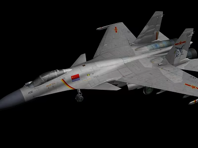 Modern Advanced Silver Gray Fighter Jet With Red Star Markings And Mounted Missiles 3d model