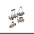 Tech Exhibition Hall Modern Chandelier Designs With Metal Frames And Glass Shades