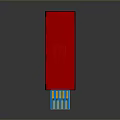 Memory Disk USB Flash Disk Flash Disk Items 3d model