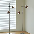 Middle ancient style metal floor lamp 3d model