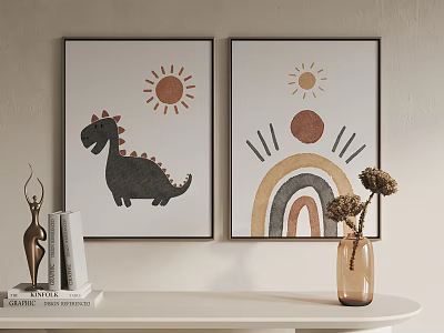 Modern Decorative Painting Decorative Hanging Painting 3d model