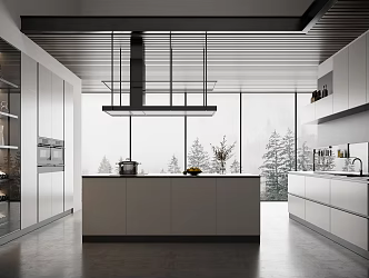 Modern Kitchen Cabinets 3d model