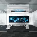 Technology Control Room 3d model