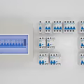 Electrical Switch Panel With Multiple Circuit Breakers And Safety Switches