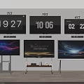 75 70 65 Inch Televisions Wall Mounted and on Stands with Dynamic Digital Displays