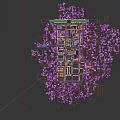 Industrial Plant Aerial View With Multiple Buildings Storage Tanks And Equipment Layout