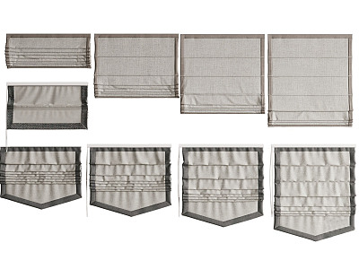 Modern Roman Curtain model