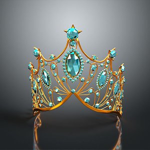 Crown Home Ornaments Royal Goods Noble Goods Jewelry Ornaments 3d model