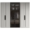 Modern Wardrobe Design With Glass Doors Hanging Space And Shelf Storage