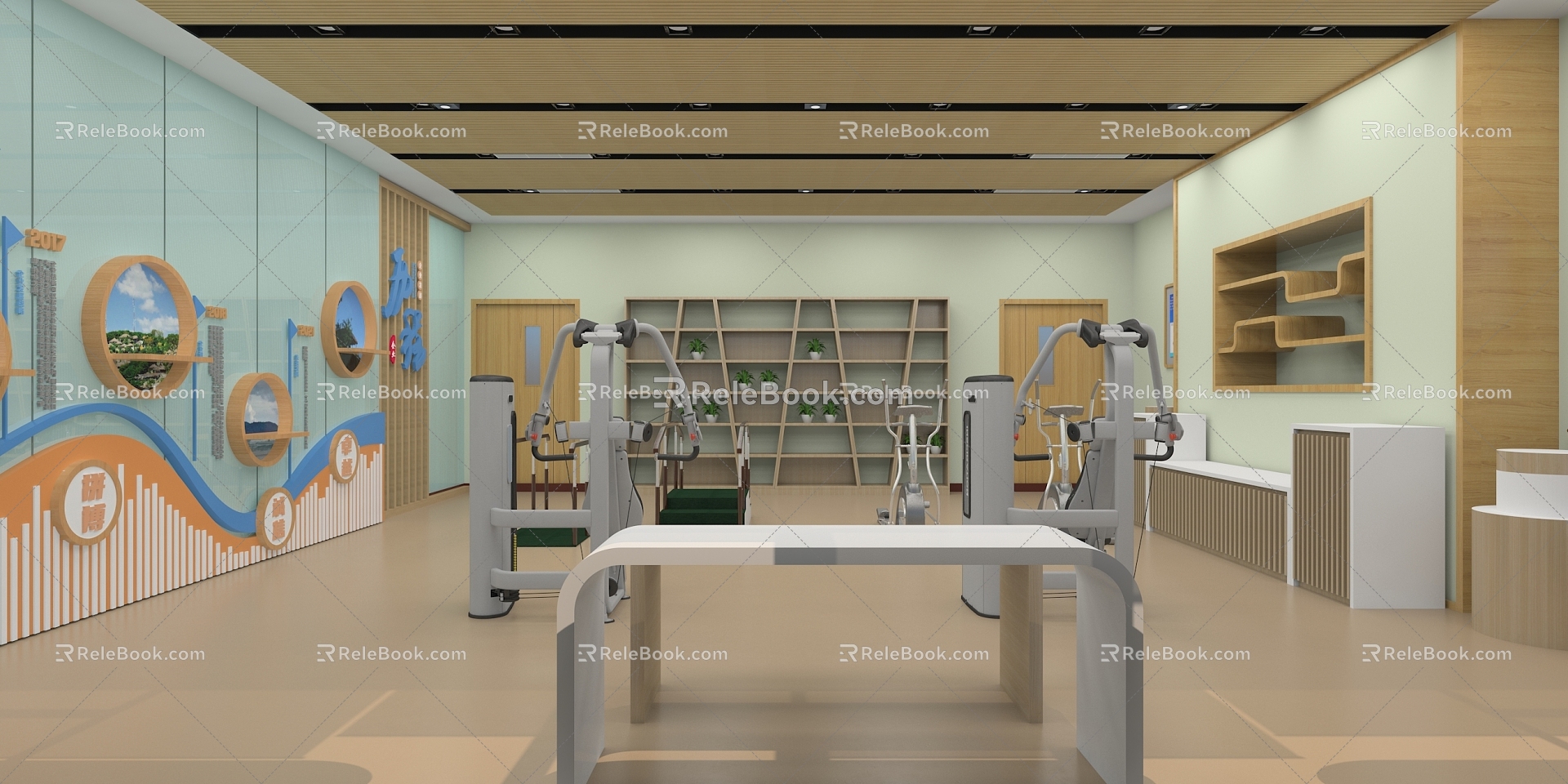 Display Rehabilitation Room Rehabilitation Equipment Medical Equipment Medical Display 3d model