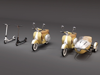 Scooter Balance Car Xiaomi Electric Scooter Electric Car Motorcycle Retro Motorcycle Small Motorcycle Scooter 3d model