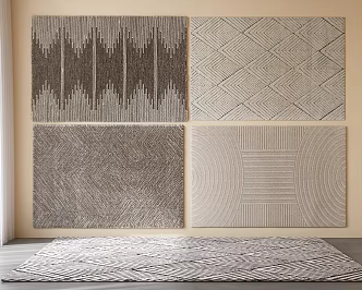 Modern Carpet Grey Carpet Square Carpet Italian Carpet Living Room Carpet Grey Carpet Study Room Carpet 3d model