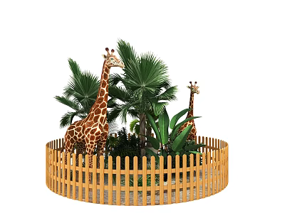Tropical Rainforest Giraffe Mei Chen DP Point 3d model