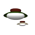Cream style simple ceiling lamp 3d model