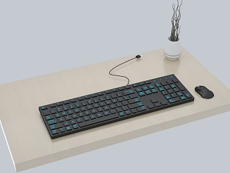 Modern Keyboard 3d model