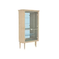 Elegant Modern Wine Cabinet With Glass Doors Metal Frame And Shelves For Home Decor