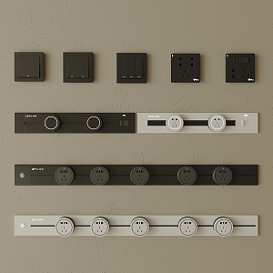 Switch socket mobile socket rail socket 3d model