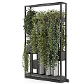 Vertical Hanging Greenery On Metal Frame Garden Decor With Trailing Vines