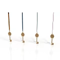 Decorative Key Shaped Household Items With Colorful Strings For Home Decoration