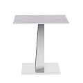 Modern Side Table With Marble Top And Sleek Metal Base For Home Decor