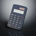 Solar Powered Electronic Calculator With Function Buttons Numeric Keys And Display Screen
