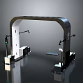 Arch Shaped Industrial Detection Equipment With Sensors Platform And Control System 3d model