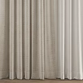 Light Beige Fabric Curtains With Valance For Modern Living Room Window