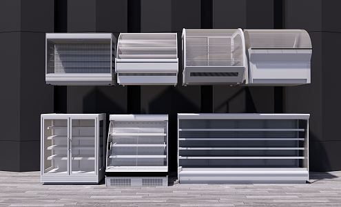 Modern Freezer 3d model