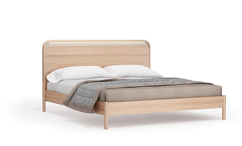 Nordic Double Bed 3d model