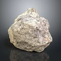 Natural Stone and Wood Decorative Object With Rough Surface and Organic Texture