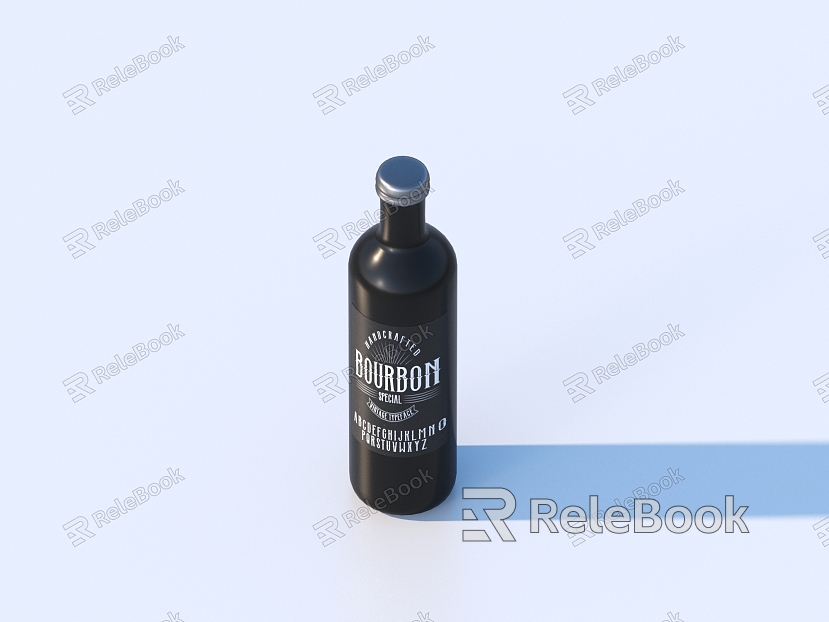 glass bottle wine bottle soy sauce vinegar seasoning bottle model