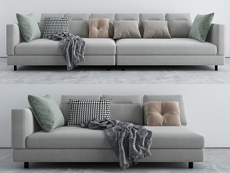 Modern Combination Sofa Multiplayer Sofa 3d model