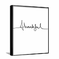 Handwritten Thankful Wall Art Decor for Home Living Space