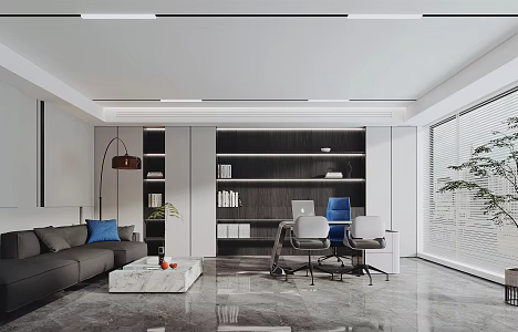 Modern Office Manager's Office 3d model