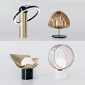 Stylish Modern Table Lamps With Unique Designs And Various Creative Shapes 3d model