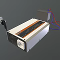 White Daily Electrical Power Device With Plug Connecting Cables And Control Knob For Home Use