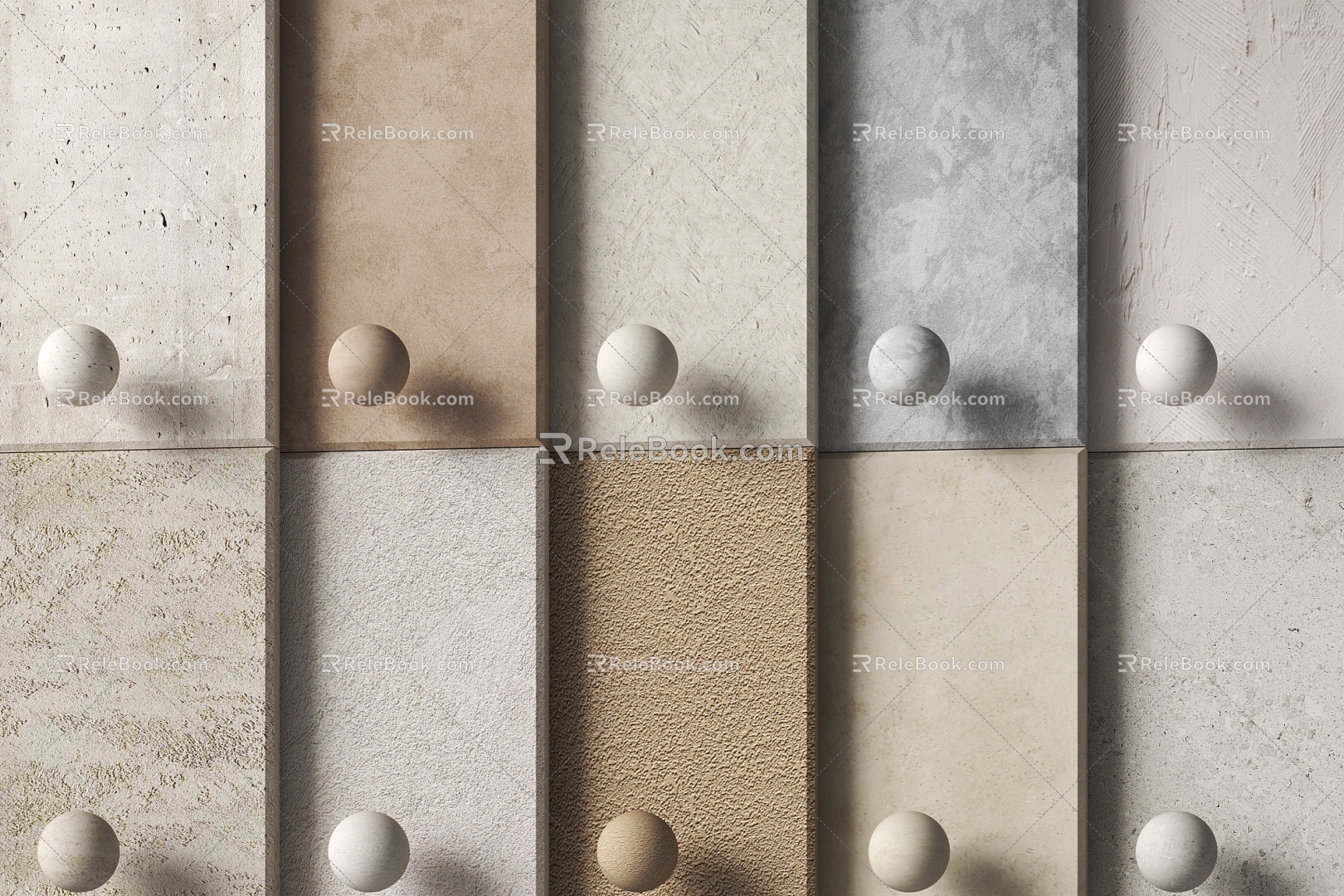 micro-cement texture paint 3d model