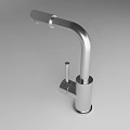 Modern Sleek Stainless Steel Faucets With Contemporary Design For Bathroom And Kitchen Use