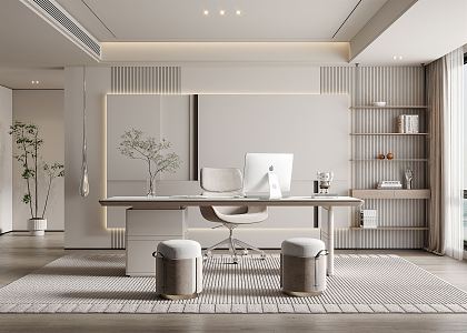 Modern study 3d model