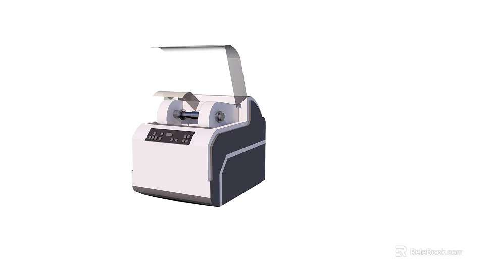 Advanced Medical Analyzer Device With Openable Top And Digital Display For Laboratory Testing 3d model 