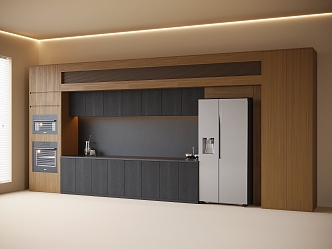 Modern Sideboard Cabinet Refrigerator Cabinet 3d model