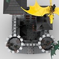 Lego LEGO Toy Blocks Castle Evil Dragon Attack Defense Guard 3d model